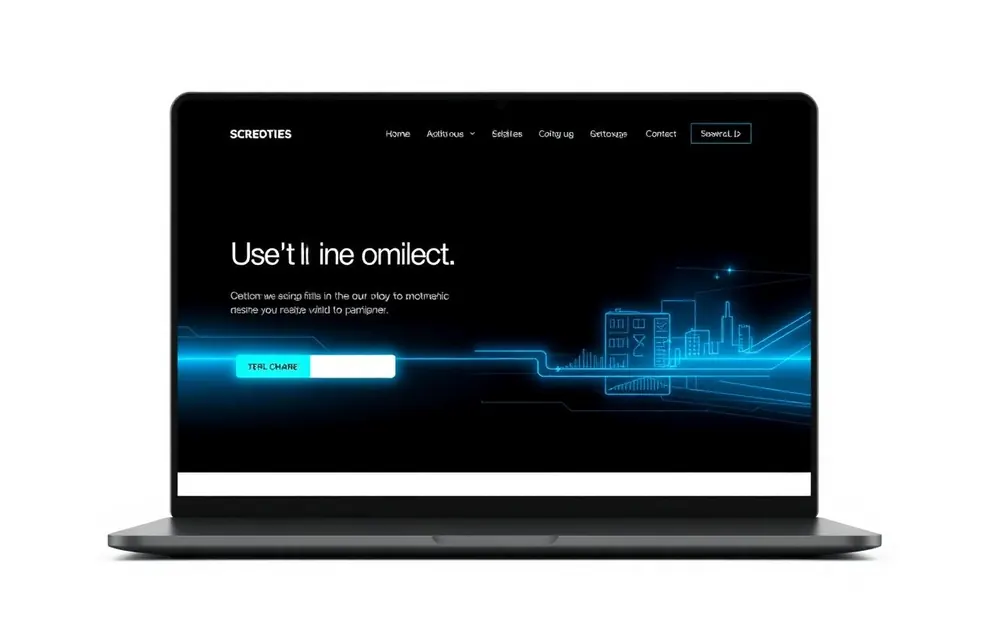 Exemplo de site institucional para empresa de tecnologia criado pela NUVMI Creator